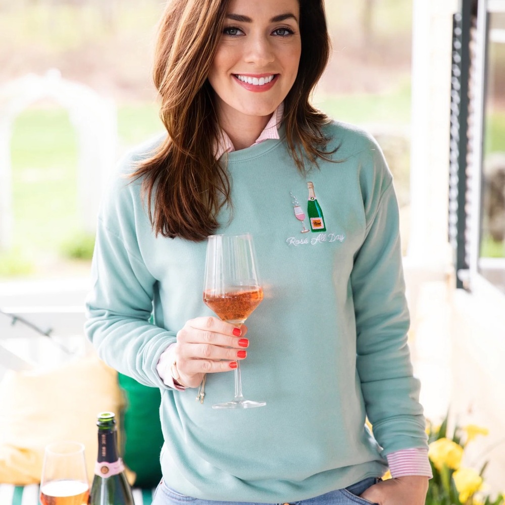 KIEL JAMES PATRICK Rose’ All Day Crewneck SZ XS